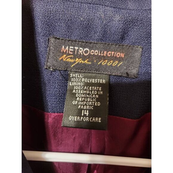 Metro collection new york 10001 size 14 blazer - Picture 10 of 12